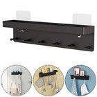 Schlüsselleiste Schlüsselboard mit Ablage Schlüsselbrett mit 6 Haken Edelstahl