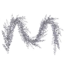 6' Silver Eucalyptus Glitter Garland
