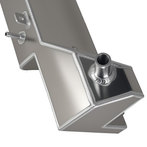 SILVER ALUMINUM COOLANT OVERFLOW EXPANSION TANK FOR FORD MUSTANG 4.6L V8 96-04 - Picture 4 of 12