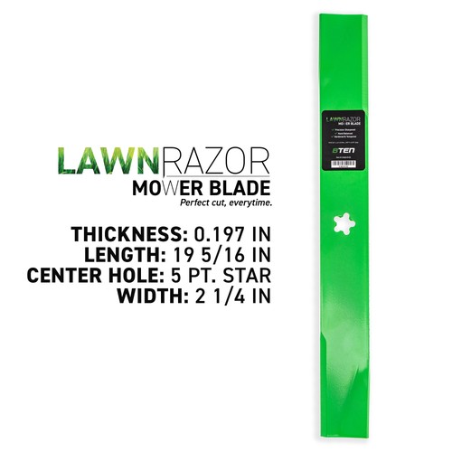 LawnRAZOR Blade for Husqvarna Craftsman 532138497 532131322 Medium Lift 4 Pack - 第 3/7 張圖片