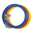 Mastercool 45336 Set of 3-36" Standard Hoses w/Shut-Off Valve Fitting