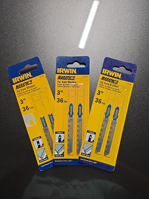 New Irwin Marathon 3 in. Bi-Metal T-Shank Jig Saw Blade 36 TPI 3= 2 pk 6 Pc
