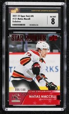 2021 Upper Deck AHL Star Rookies Exclusives /100 Matias Maccelli #121 CSG 8 05bx