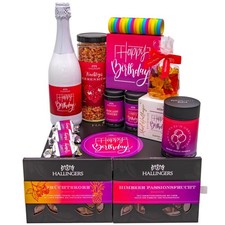 Feinkost Geburtstagsgeschenk-Set XXL "Happy birthday pink" Hallingers DE