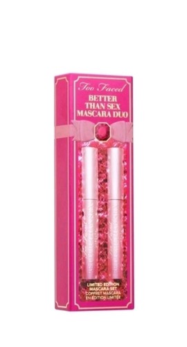 Too Faced Better Than Sex Mascara DUO Limited Ed, 2 FULL SIZE New in Box