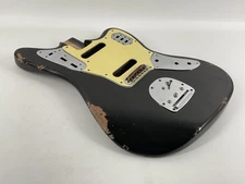 MJT Official Custom Vintage Aged Nitro Guitar Body Mark Jenny VTJG Alder Black