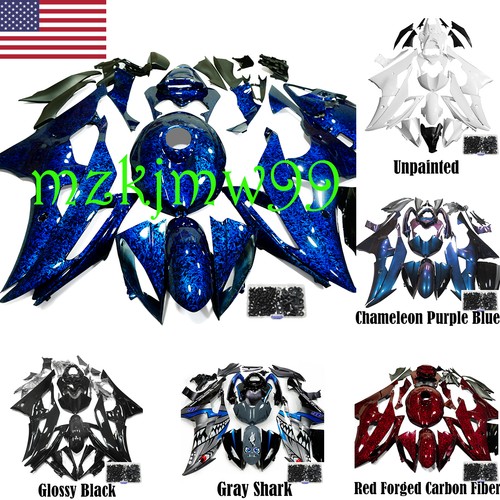 ABS Fairings Kit+Bolts For 2008-2016 YAMAHA YZF-R6 YZF R6 Injection Bodywork Set