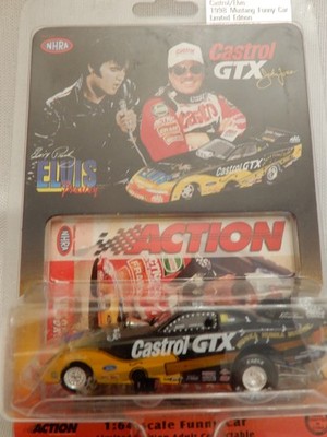 Action Racing 1/64 John Force Castrol GTX 1998 Mustang Funny Car Elvis Tribute