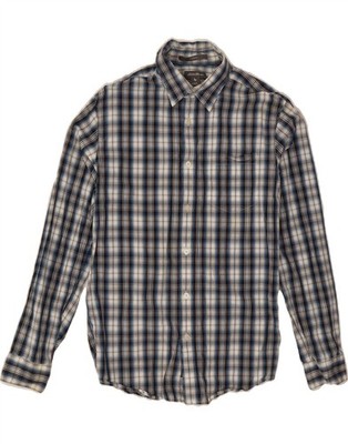 EDDIE BAUER Herren Hemd Classic Fit Small blau kariert Baumwolle BL02