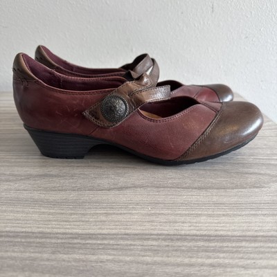 Cobb Hill By New Balance Mary Jane Slip On Strap Suede Shoes Women s Sz 8 Red