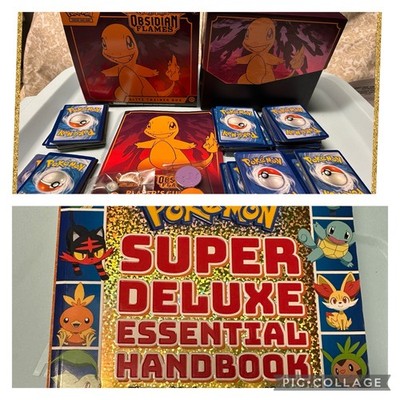 Pokemon Scarlet & Violet Obsidian Flames Collector s Box W Various Cards  & Book
