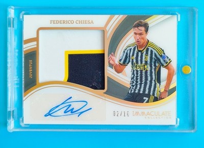 panini immaculate フェデリコキエーザ 2023-24 Immaculate Juventus Federico Chiesa Premium Patch Auto 2