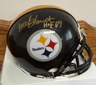 Mel Blount Signed Steelers Mini Helmet with COA and Signing Ticket