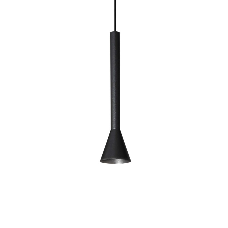 Lampada Sospensione Nera DIESIS Ideal Lux 279770: Minimalismo LED