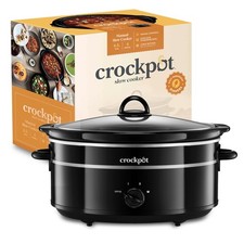Crock Pot Slow Cooker Removable Easy Clean Ceramic Bowl 6.5 L (8 People) Black