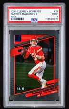 2021 Donruss Clearly Patrick Mahomes II #21 Chiefs Blue /99 PSA 9 POP 6 Rare!