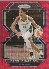 2022 Panini Prizm WNBA Isabelle Harrison #155 Red Prizm SP Dallas Wings