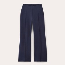 Everlane The Way High Drape Pant Women's Size L Wide Leg Navy Blue NWT