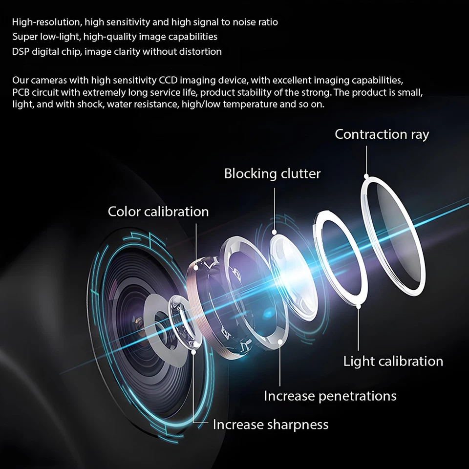 Trunk Handle CCD Rear View Backup Camera Parking for Audi A6 2012-2018 - Image 2 of 4