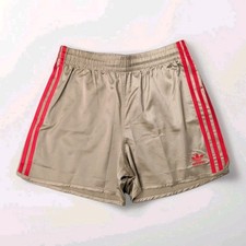 ADIDAS Neu Sprinter Glanz Shorts M Backham Sport Vintage beige Fu&szlig;ball Fitness