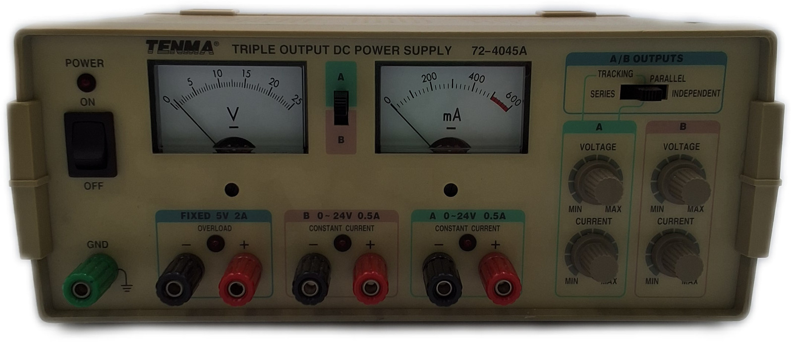TENMA 72-4045A Triple Output DC Power Supply 195W Tested 