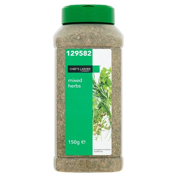 Chef’s Larder Mixed Herbs 150g – Flavourful Blend for Everyday Cooking (1 Pack)