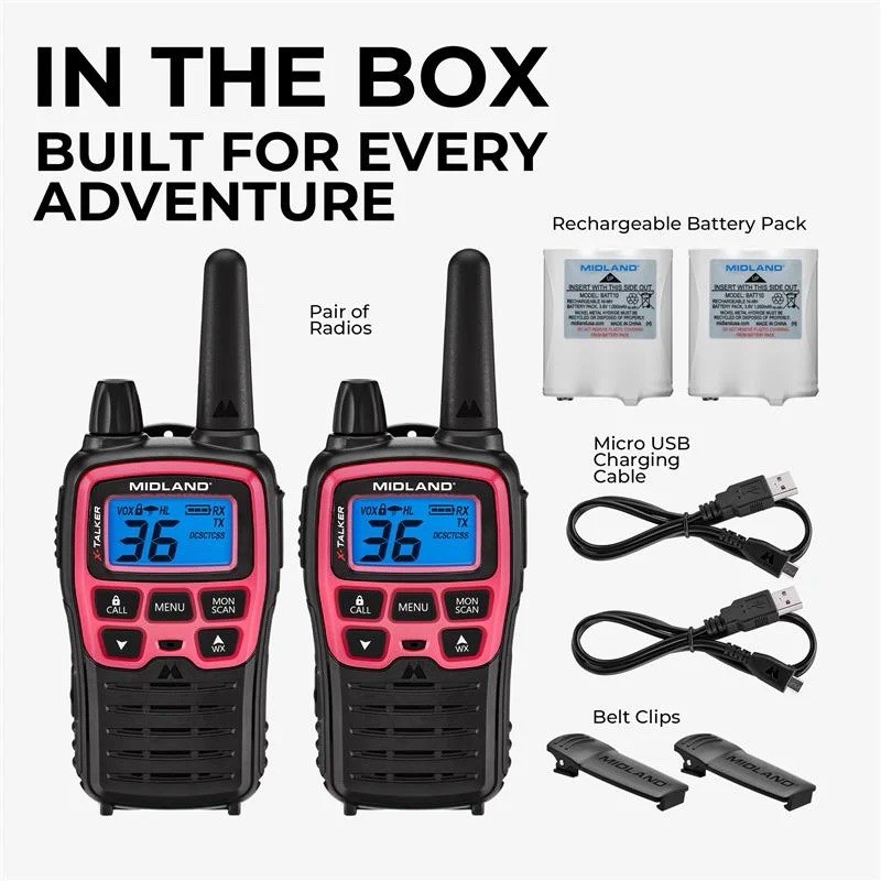 S Pair, 36 Channels, Noaa, Pink