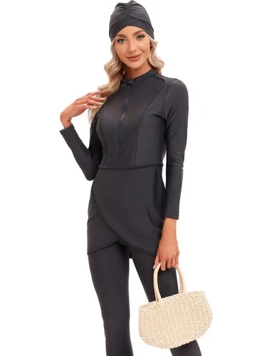 seafanny Womens' 3 Pieces Muslim Swimwear Full Cover Hijab Burkini Modest