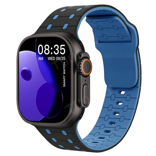 Armband Für Apple Watch Series 10 9 8 7 6 5 4 2 38-46mm Ultra 49mm Silikon Band - Picture 27 of 40