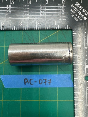 #ad Vintage 3.5 Long Husky 7 8quot; Chrome Deep Socket 12 Point 1 2quot; Drive Made in USA $10.99