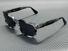 PERSOL PO3272S 1238B1 Striped Black Grey Men's 55 mm Sunglasses