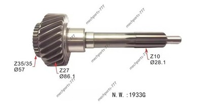 Gearbox Transmission Input Gear Shaft TDFM1352 TDFM1587 for FORD MUSTANG