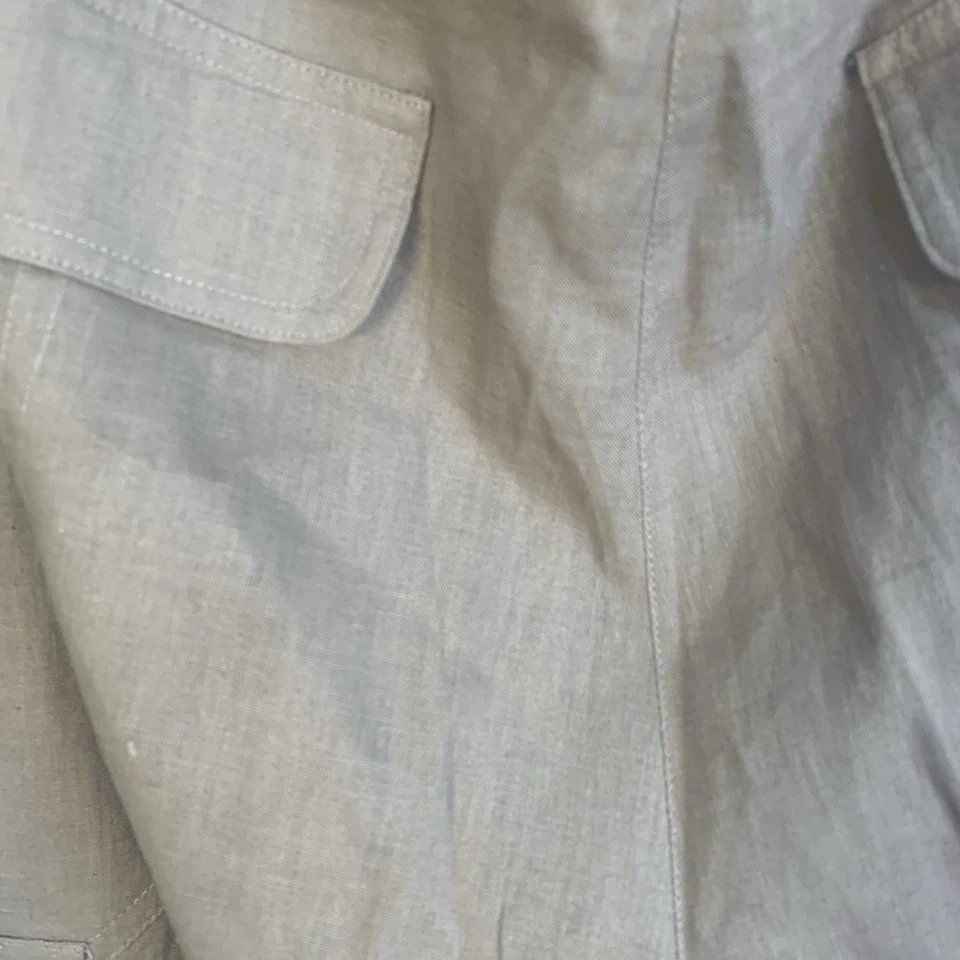 Newport News 100% Linen Blend Crochet Lace Detail Harem Pants Purple 16 - Image 2 of 4