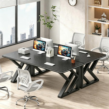 Home Office Desk Computer Desk with K-Shaped Legs Thick Frame for Work Gaming — image 6