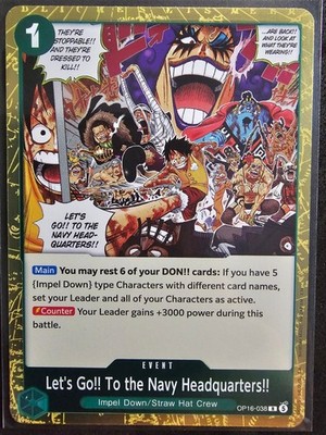 One Piece - Let's Go!! To the Navy Headquarters!! - FOIL  OP16-038