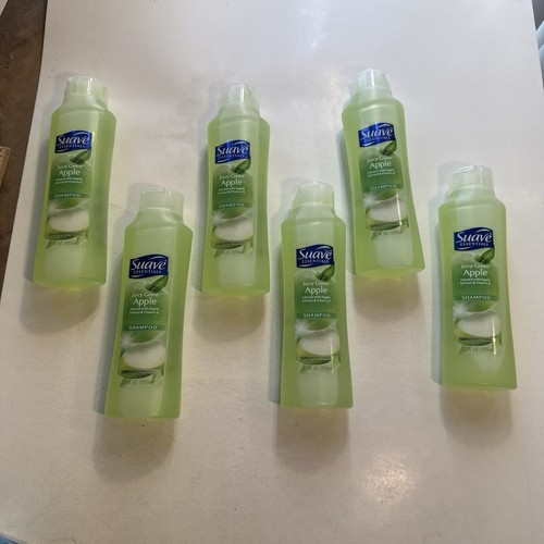 Suave Essentials Juicy Green Apple Shampoo discontinued Lot Of 6 Vintage 12 oz. - Picture 2 of 24