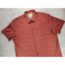 Camisa 5.11 So Swift Para Hombres XL Táctica Manga Corta A Presión Rojo Caoba
