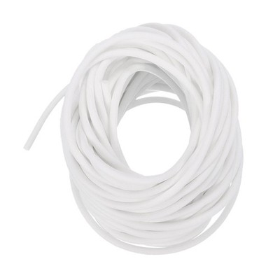 Silicone Foam Seal Strip, 32.8Ft 0.12''Dia High Density Weather Stripping, White