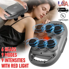 Massage Gun Deep Tissue 6 Head 9 Modes Massager with LED Screen Muscle Relax NEW