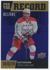 2019-20 Upper Deck Allure For The Record Purple Diamond Alex Ovechkin 7/10