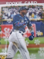 Wander Franco RC 2022 Topps Holiday Candy Cane Arm Sleeve SP