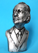 Busto DALI SALVADOR 7" ARGENTO dipinto scultura surrealismo pittore arte disegno dibu
