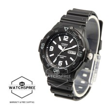 Casio Diver Look Analog Black Resin Band Watch MRW200H-1B2 MRW-200H-1B2