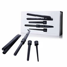 Herstyler 3P Curling + Super Styler Hair Straightener Flat Iron 500F SUPER SET