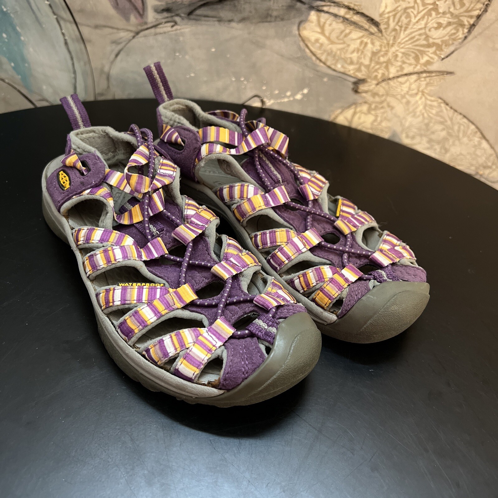 Sandali sportivi da trekking KEEN viola impermeabili scarpe da trekking donna US 5 EU 35