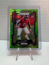 2023 Panini Prizm - Rookies Neon Green Pulsar Prizm #394 YaYa Diaby (RC)