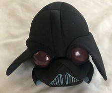 Angry Birds Star Wars DARTH VADER Plush Stuffed Animal Head 4.5 Inch Tall