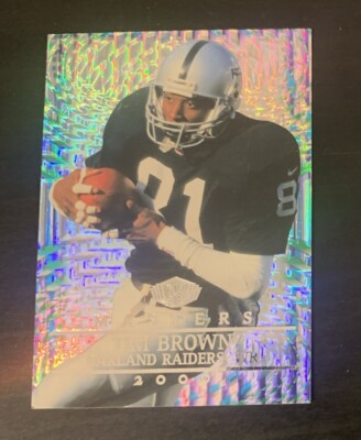 TIM BROWN 2000 COLLECTOR'S EDGE MASTERS FOOTBALL RAIDERS 488/1000