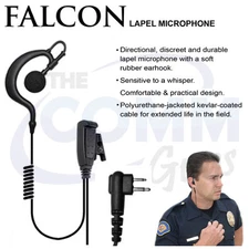 Tactical Ear Gadgets Earpiece Headset Mic for Motorola CP200 BPR40 CLS1410 DTR