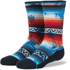 Stance ESF16011 Little Boy's Washboard Socks Blue Size Youth LG 2-5.5 